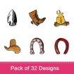 Western Collection 1 embroidery design pack