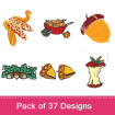 Fall Collection 1 embroidery design pack