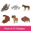 Wildlife Pack 2 embroidery design pack