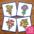 Flower Bouquet embroidery design pack