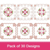 Combined Rose Quilt 1 embroidery design pack