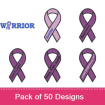 Disease Awareness Ribbons embroidery design pack