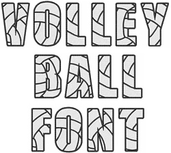 font volleyball embroidery patterns fonts annthegran roll larger zoom