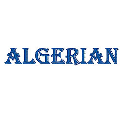 Algerian Font embroidery font