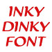 Inky Dinky Font embroidery font