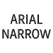 Arial Narrow Font embroidery font