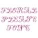 Floral Pleasure embroidery font