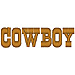 Cowboy embroidery font