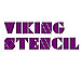Viking Stencil embroidery font
