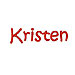 Kristen embroidery font