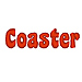 Coaster embroidery font