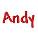 Andy embroidery font