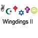 Wingdings II embroidery font