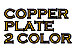 Copperplate 2 Color embroidery font