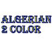 Algerian 2 Color embroidery font