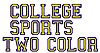 College Sports 2 Color embroidery font