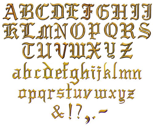 Puff Old English 250 H View Entire Font