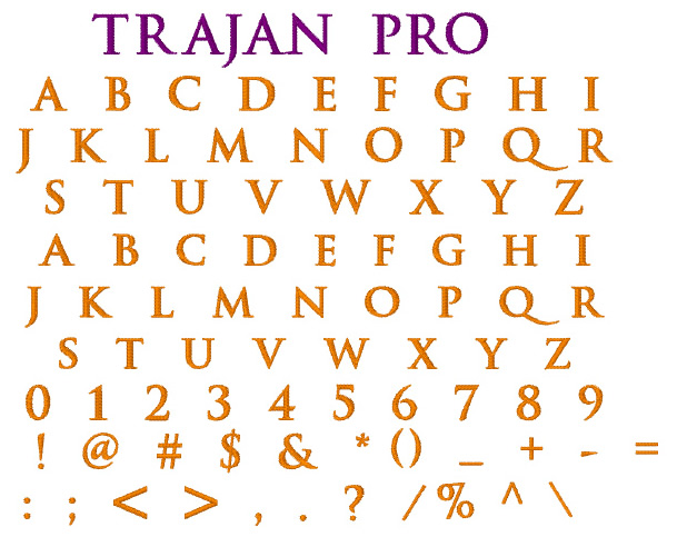 trajan pro font free