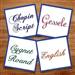 Script embroidery font pack