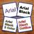 Arial Font Pack embroidery font pack