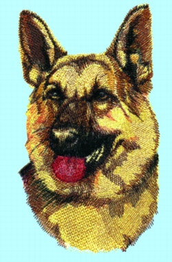 Balboa threadworks embroidery design german shepherd 350 inches h x 2 Balboa threadworks embroidery design german shepherd 350 inches h x 2