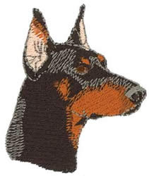 Dakota collectibles embroidery design small doberman head 252 inches Dakota collectibles embroidery design small doberman head 252 inches
