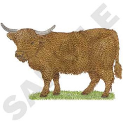 Dakota collectibles embroidery design scottish highland cow 458 Dakota collectibles embroidery design scottish highland cow 458