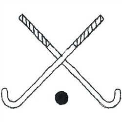 hockey bat and ball drawing