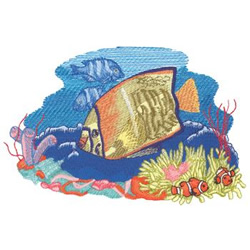Dakota collectibles embroidery design coral reef 533 inches h x 793 Dakota collectibles embroidery design coral reef 533 inches h x 793