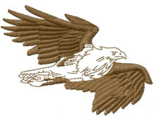 Datastitch embroidery design hawk 267 inches h x 369 inches w