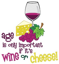 Wine Or Cheese embroidery design