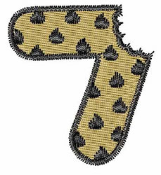 Chocolate Chip Cookie Font embroidery design
