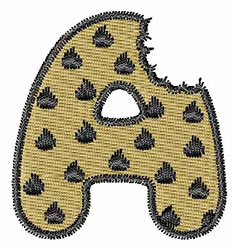Chocolate Chip Cookie Font embroidery design