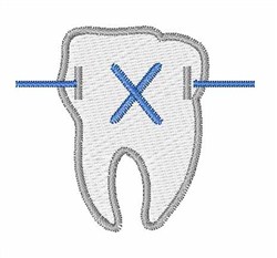 Braces X embroidery design