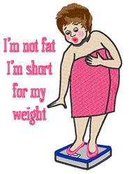 Im Short embroidery design