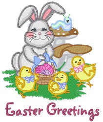 Easter Greetings embroidery design