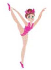 Girl Dancer embroidery design