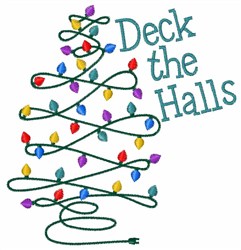 Deck The Halls embroidery design