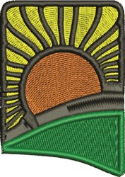 Favpro designs embroidery design sunrise 286 inches h x 204 inches w