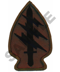 special forces association embroidery design