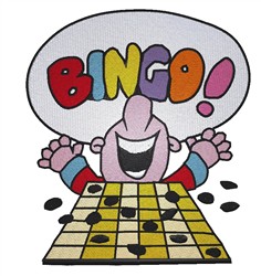 King Graphics Embroidery Design Bingo 500 Inches H X 430 Inches W