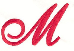 Kinship kreations embroidery design elegant letter m 257 inches h x 4 Kinship kreations embroidery design elegant letter m 257 inches h x 4