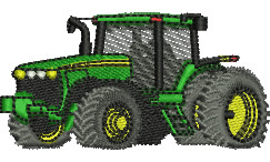 Tractor embroidery design