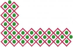 Dot Shape embroidery design