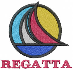 Regatta embroidery design