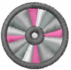 CD embroidery design