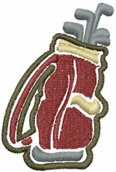 Golf Bag embroidery design