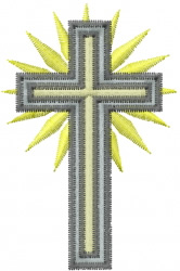 Cross tall embroidery design