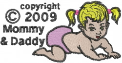 Baby Girl 2009 embroidery design