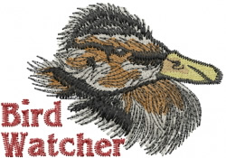 Bird Watcher embroidery design